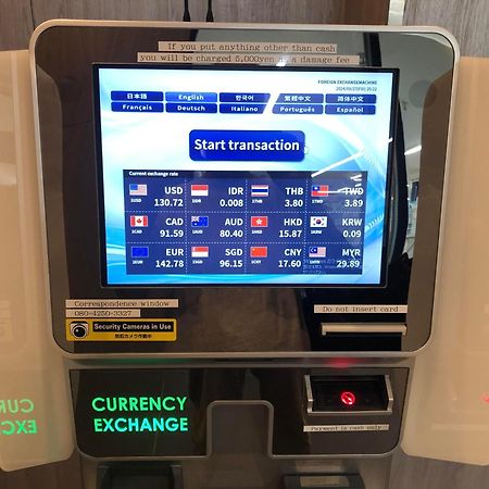 Omo Kansai Airport By Hoshino Resorts Izumisano Exterior foto Currency exchange machine at the airport